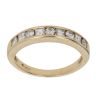 18ct Yellow Gold 0.55ct Brilliant and Princess Cut Diamond Half Eternity Ring
