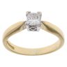 18ct Yellow Gold 0.40ct Princess Cut Diamond Solitaire Ring