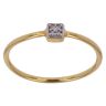22ct Yellow Gold Cubic Zirconia Square Cluster Ring
