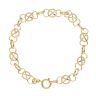 9ct Yellow Gold Infinity Circle Bracelet 7.5"