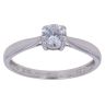 9ct White Gold Cubic Zirconia Single Stone Ring