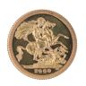 2000 Elizabeth II Fourth Portrait Llantrisant Half Sovereign Coin