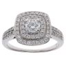 18ct White Gold 1.03ct Brilliant Cut Diamond Cluster Ring