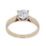 9ct Yellow Gold Cubic Zirconia Single Stone Ring