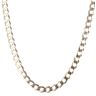 9ct Yellow Gold Flat Plain Curb Chain 24"