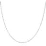 9ct White Gold T-Bar Heart Lariat Chain 18"