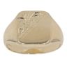 9ct Yellow Gold Plain and Patterned Signet Ring