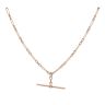 9ct Yellow Gold Fancy T-Bar Chain 16"