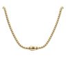 14ct Yellow Gold Monaco Bub Plain Lock Chain 24"