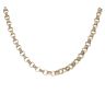 9ct Yellow Gold Patterned and Plain Belcher Chain 24"