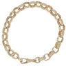 9ct Yellow Gold Patterned and Plain Belcher Bracelet 8.5"