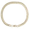 9ct Yellow Gold Double Curb Bracelet 8"
