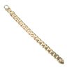 9ct Yellow Gold Plain Curb Bracelet 8.5"