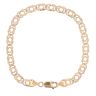 9ct Yellow and White Gold Diamond Cut Fancy Bracelet 7"