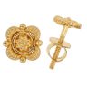 22ct Yellow Gold Rosette Stud Earrings