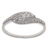9ct White Gold 0.33ct Brilliant Cut Diamond Fancy Ring