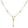 22ct Yellow and White Gold Fancy Bead Chain 18"