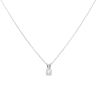 18ct White Gold 0.35ct Brilliant Cut Diamond Solitaire Pendant and Chain 18"