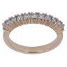 9ct Yellow Gold 0.30ct Brilliant Cut Lab Grown Diamond Half Eternity Ring