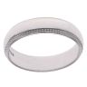 9ct White Gold Milgrain Wedding Band 5mm