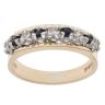 9ct Yellow Gold 0.20ct Diamond and Sapphire Ring