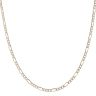 9ct Yellow Gold Diamond Cut Figaro Chain 18"