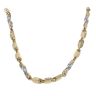 14ct Yellow And White Gold Greek Key Chain 24"