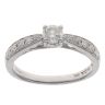 9ct White Gold 0.50ct Brilliant Cut Diamond Solitaire Ring
