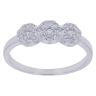 Silver Cubic Zirconia Trio Cluster Ring By Icesia
