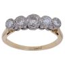 18ct Yellow Gold 0.50ct Brilliant Cut Diamond Five Stone Ring