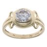 9ct Yellow Gold Cubic Zirconia Single Stone Ring