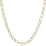 9ct Yellow Gold Patterned and Plain Belcher Chain 20"