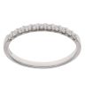 18ct White Gold 0.25ct Brilliant Cut Diamond Half Eternity Ring