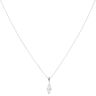 18ct White Gold 0.50ct Marquise Cut Diamond Pendant and Chain 18"
