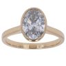 18ct Yellow Gold 1.25ct Oval Cut Lab Grown Diamond Solitaire Ring