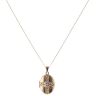 9ct Yellow and White Gold Celtic Cross Locket Pendant and Chain 18"