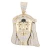 9ct Yellow Gold Cubic Zirconia Jesus Pendant