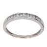 9ct White Gold 0.15ct Brilliant Cut Diamond Half Eternity Ring