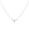 9ct White Gold 0.30ct Brilliant Cut Lab Grown Drop Diamond Pendant and Chain 16"