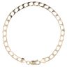 9ct Yellow Gold Square Curb Bracelet 8.5"