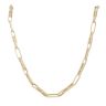 14ct Yellow Gold Greek Key Bar Chain 26"