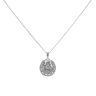 Silver Horseshoe St Christopher Pendant and Chain 22"