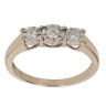 9ct Yellow Gold 0.25ct Brilliant Cut Diamond Trilogy Ring