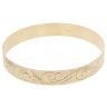 9ct Yellow Gold Swirl Patterned Bangle