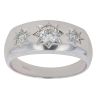 18ct White Gold 0.75ct Brilliant Cut Diamond Signet Ring