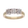 18ct Yellow And White Gold 1.71ct Diamond Trilogy Ring