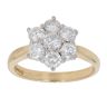 18ct Yellow Gold 1.50ct Brilliant Cut Diamond Cluster Ring
