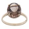 9ct Yellow Gold Smoky Quartz Single Stone Ring