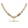 9ct Yellow Gold Stars and Bars T-Bar Chain 26"