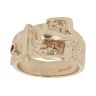 9ct Yellow Gold Patterned Buckle Ring